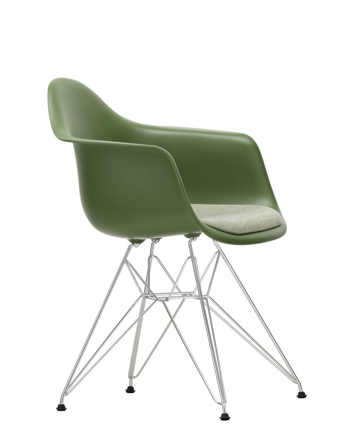 Eames Plastic Arm Chair DAR chaise avec coussin d'assise Vitra