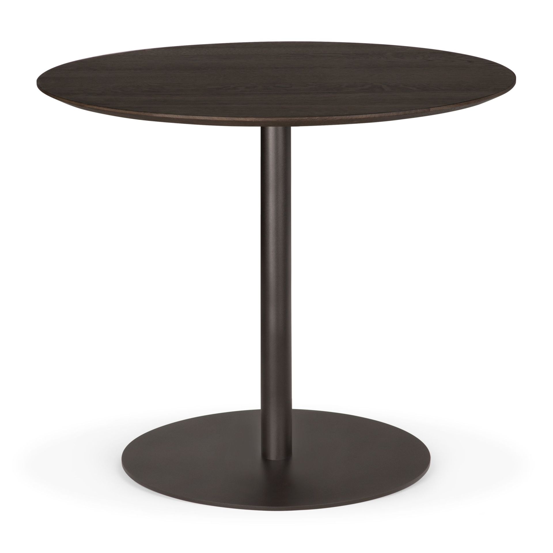 Blend Table Ø90cm Dark Bronze - Chêne brun Ethnicraft