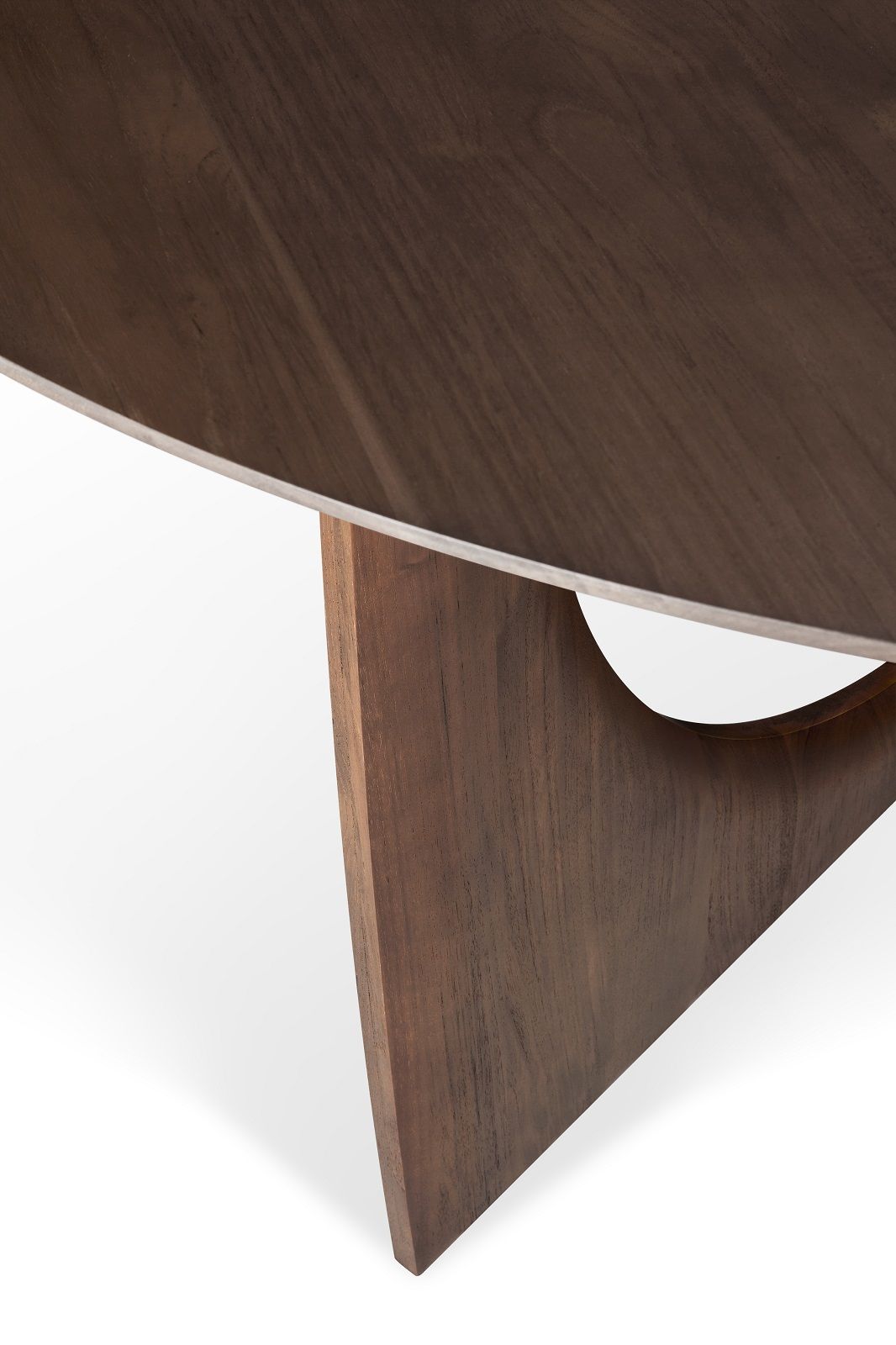 Geometric Table teck marron Ø150 cm Ethnicraft