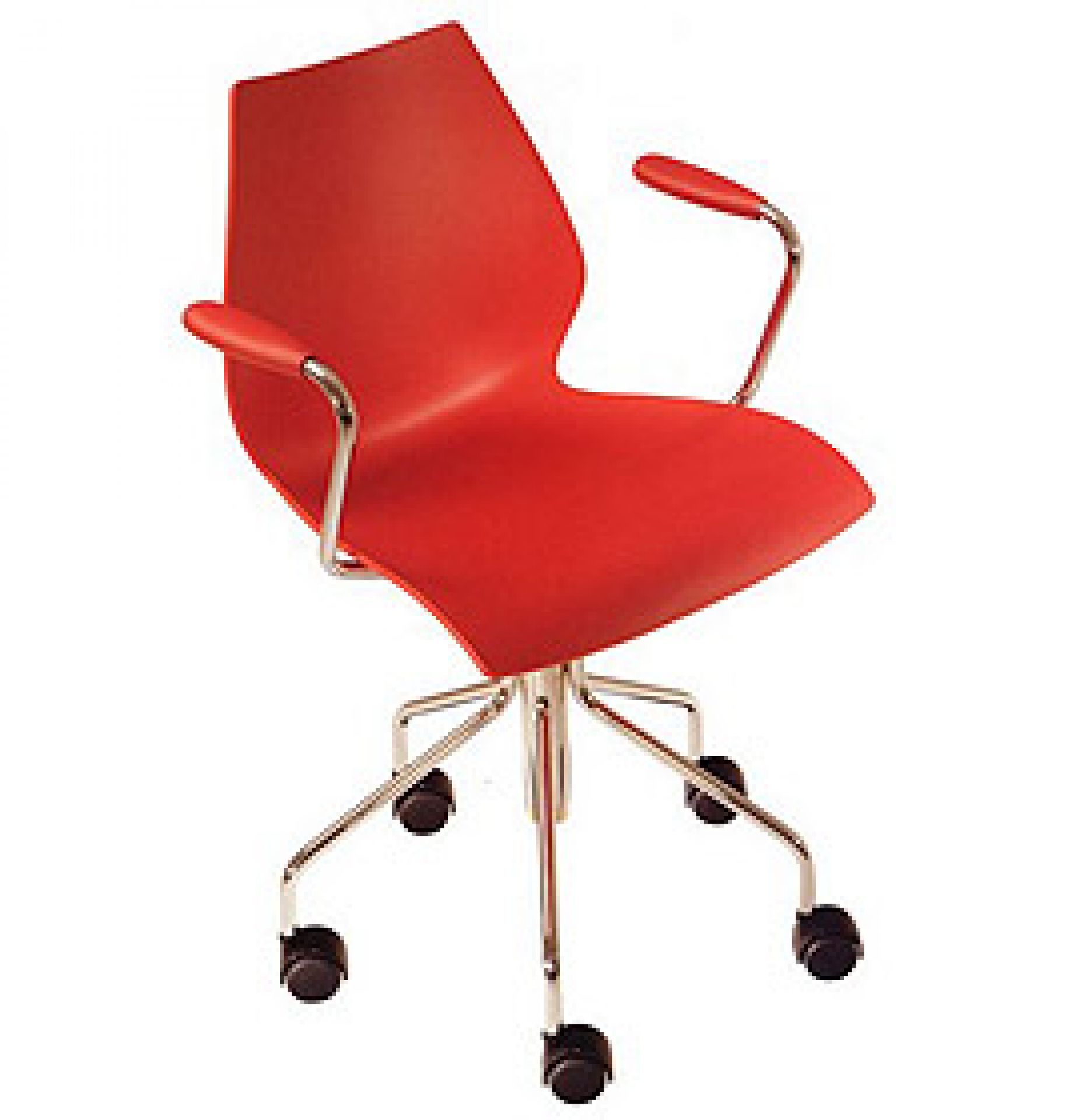 Chaise pivotante Maui avec vérin à gaz et accoudoirs Kartell