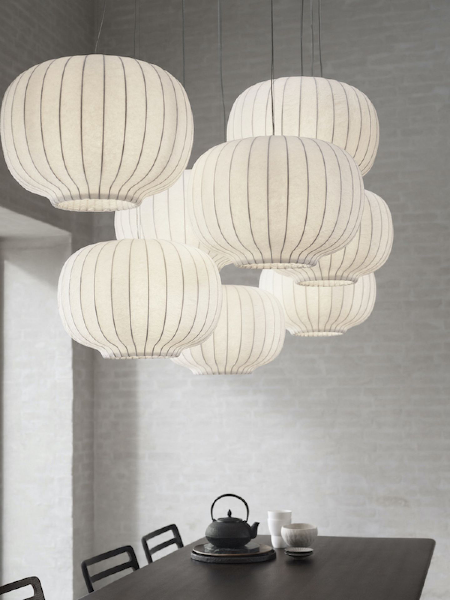 Paper Pendant Lampe Suspendue Chêne Foncé Vipp