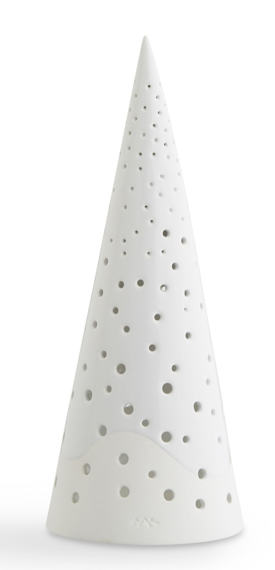 Nobili Porte-bougie à chauffe-plat H 25,5 cm Blanc neige Kähler OFFRE SPECIALE