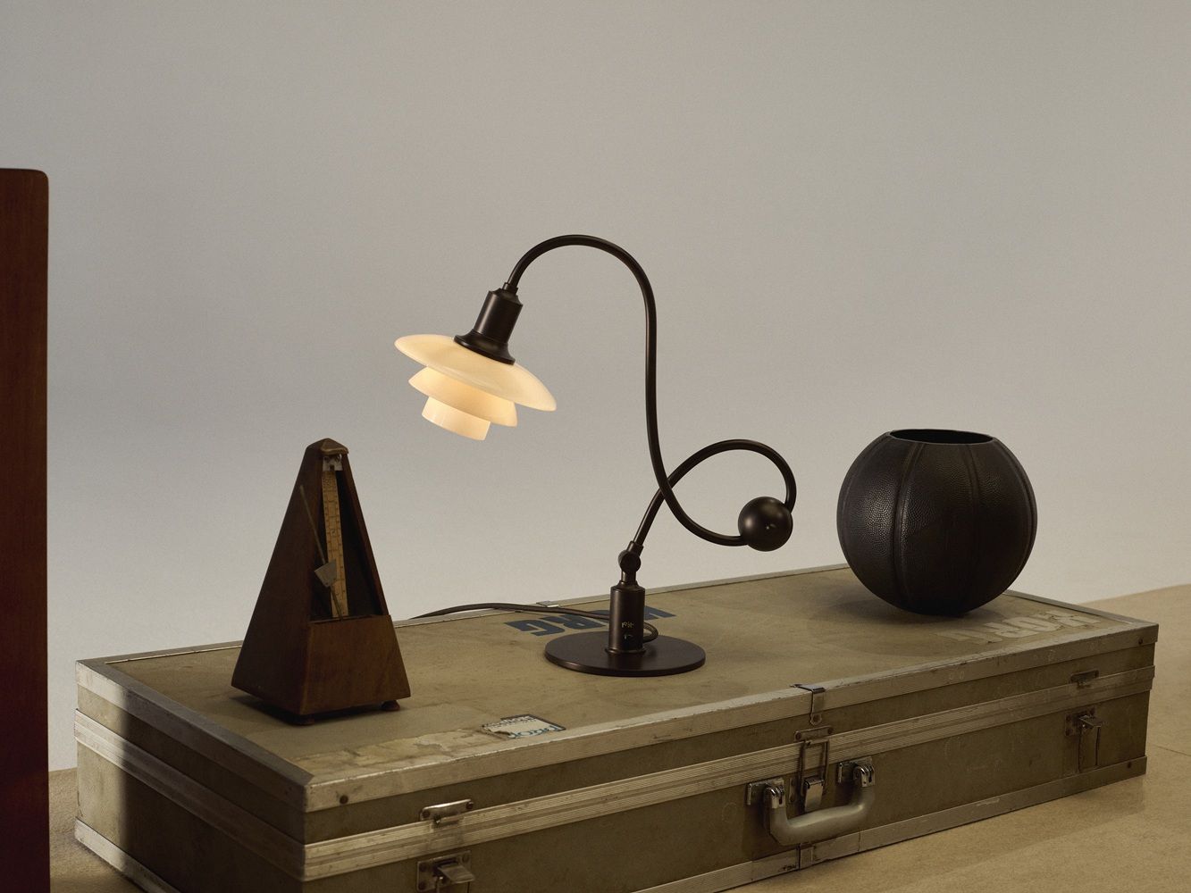 Lampe de table PH 1/1 Piano, couleur Dusty Terracotta, Louis Poulsen
