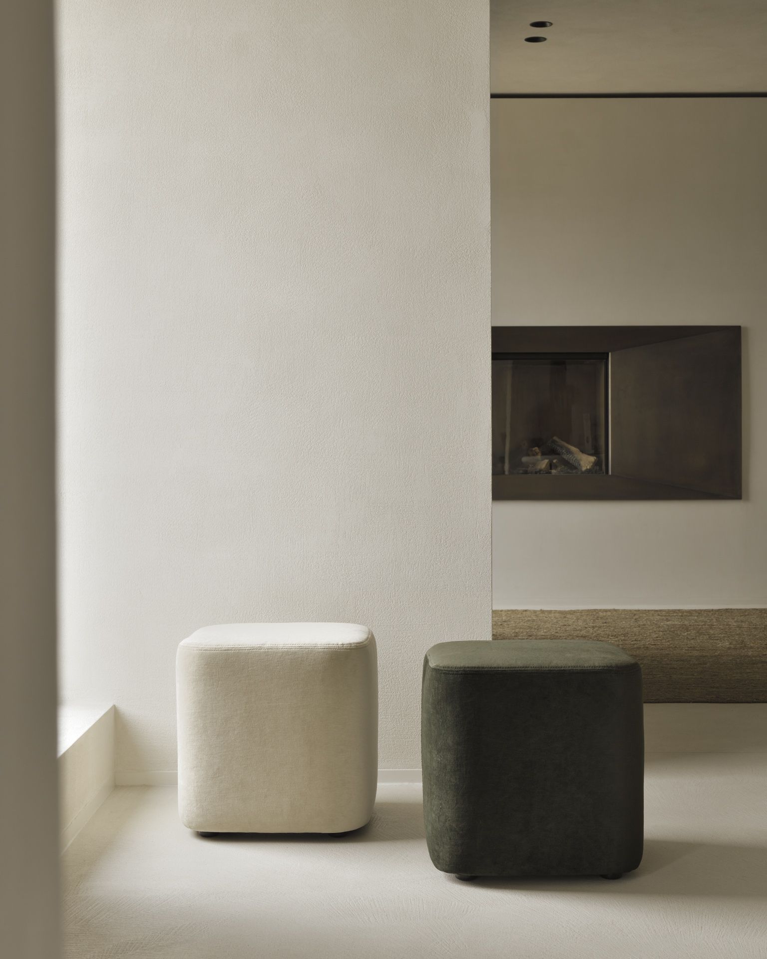 Cube Pouf Tabouret Ethnicraft Forest