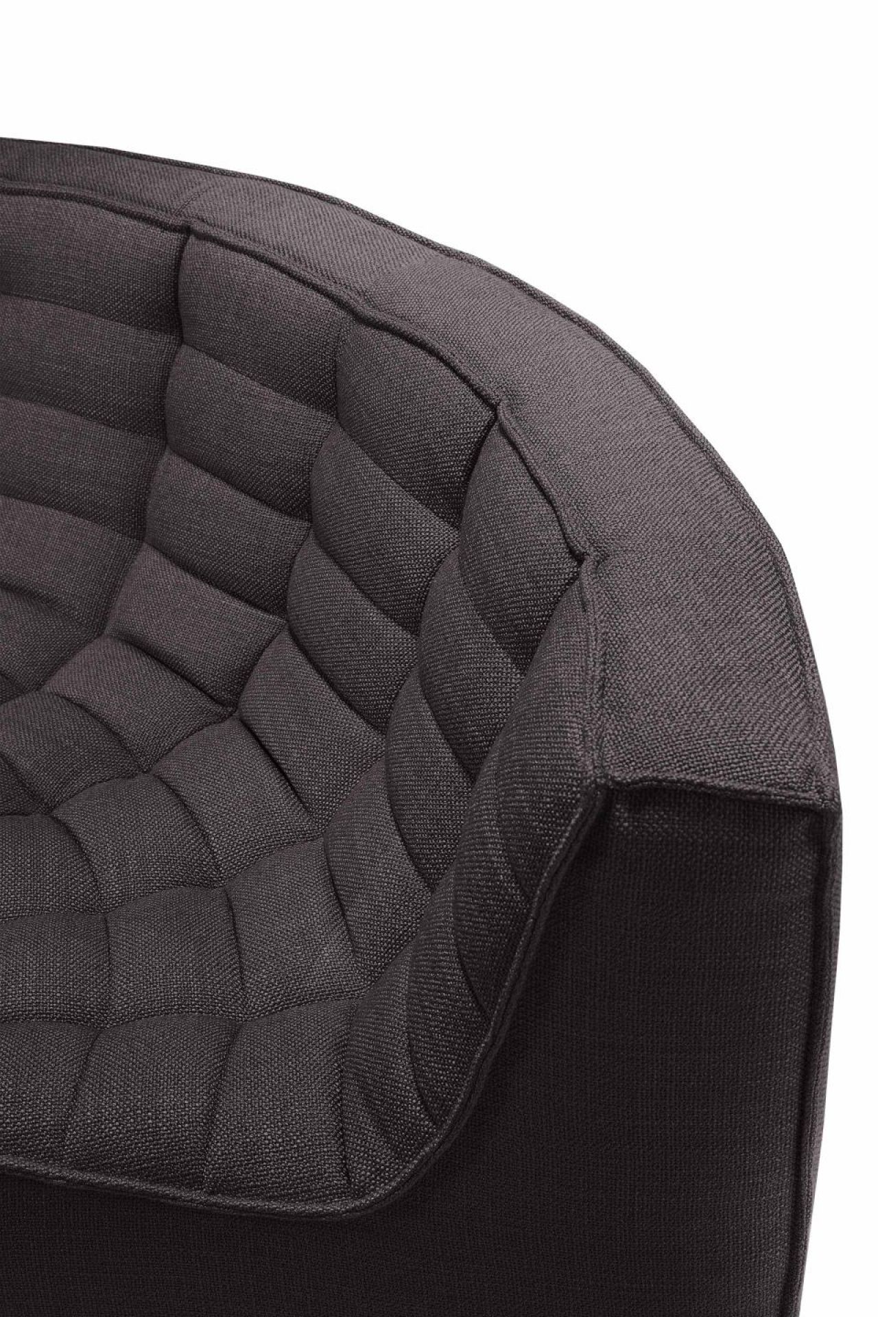 N701 Canapé coin rond gris foncé Ethnicraft