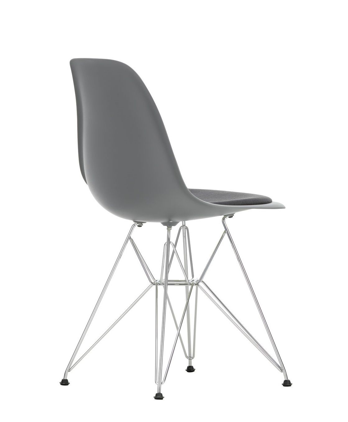Eames Plastic Side Chair DSR chaise avec coussin d'assise Vitra
