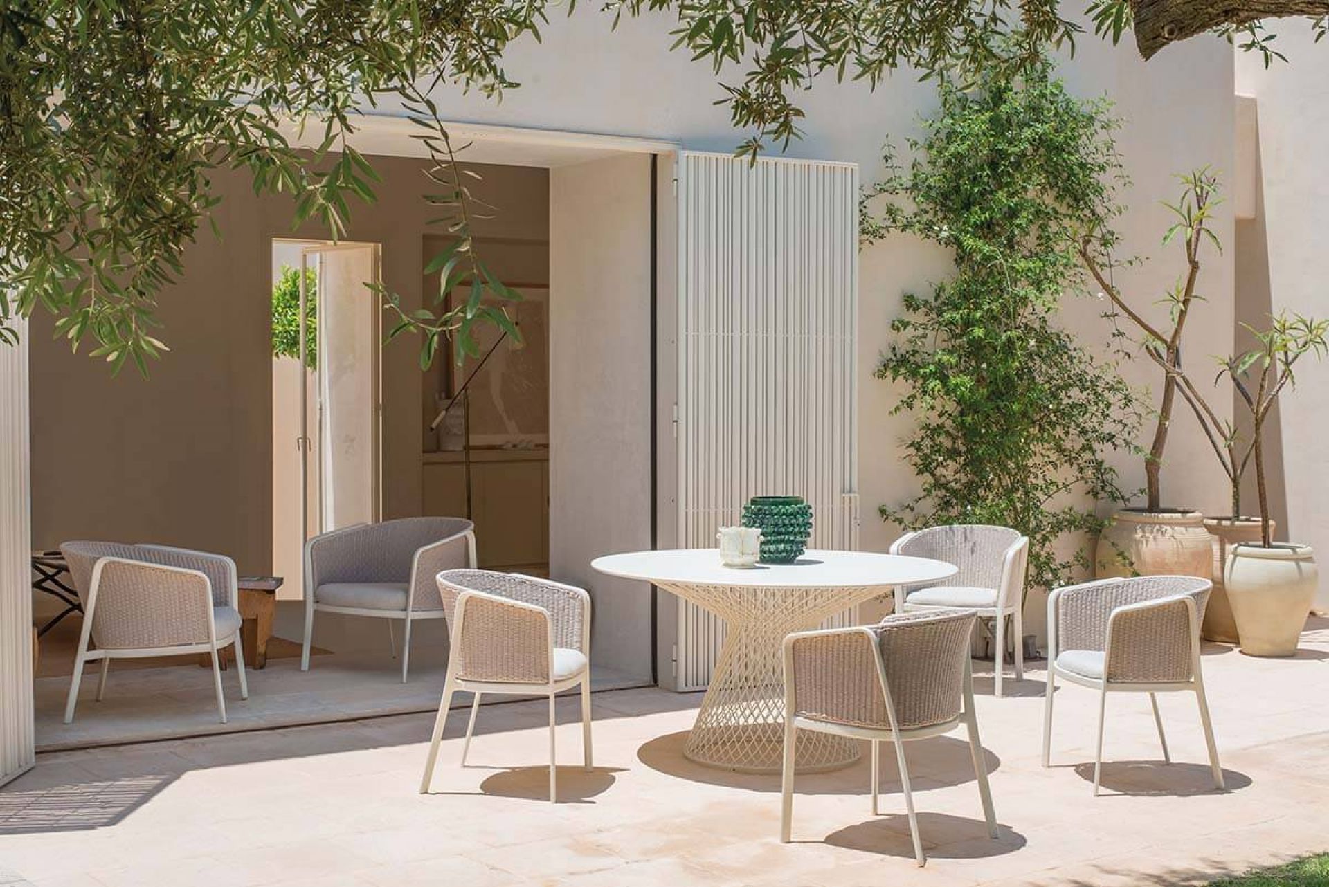 Carousel 1212 Outdoor Fauteuil Emu Blanc / Melange Ivory