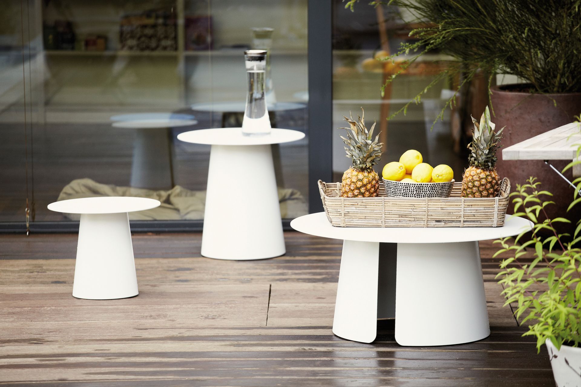 Feel table d'appoint blanc Ø40 Jan Kurtz