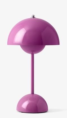 Lampe de table/pot de fleurs portable rechargeable VP9 avec port USB rose acidulé style traditionnel OFFRE SPECIALE