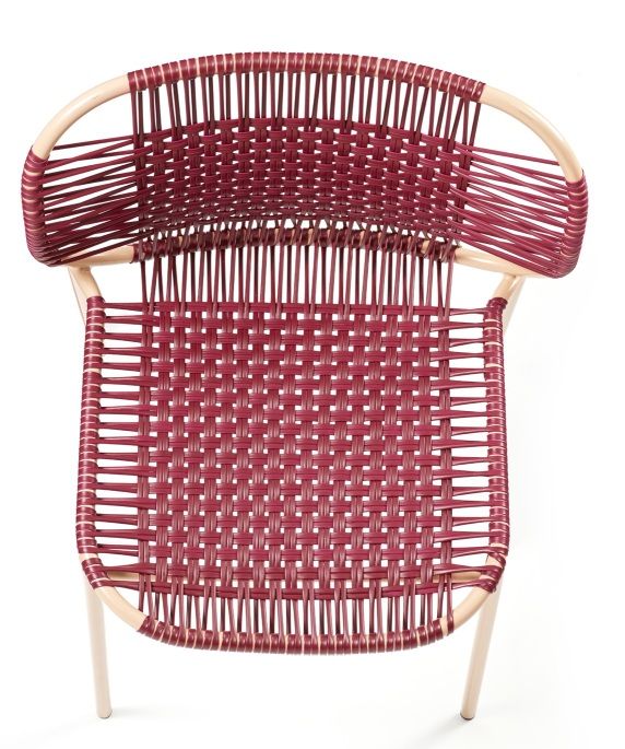 Cielo Stacking Chair Chaise empilable Outdoor ames Rouge - Pink sand