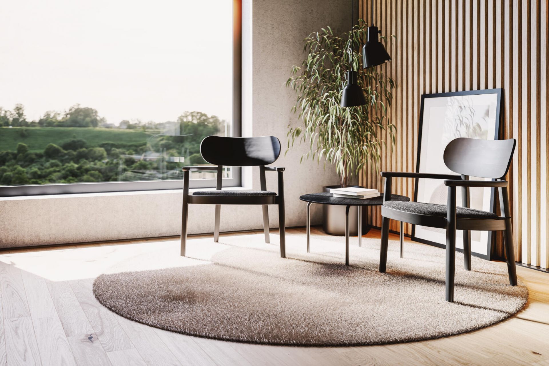 Fauteuil en bois avec accoudoirs 119 MF Thonet 
