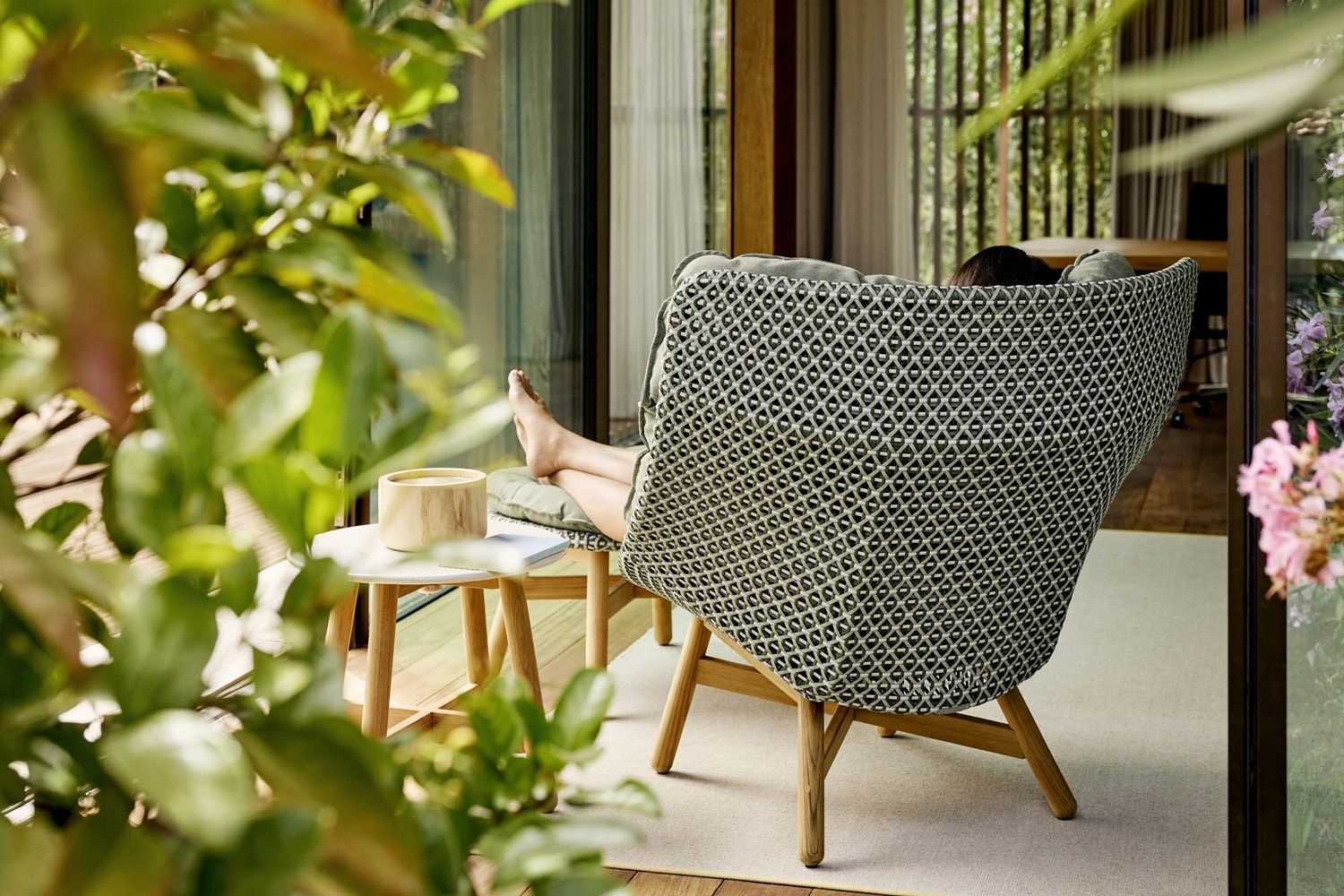 Mbrace Outdoor Wing chair Fauteuil à haut dossier Dedon
