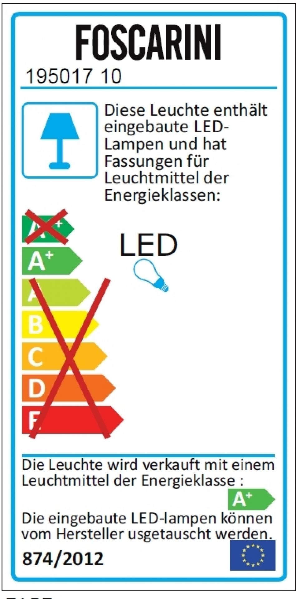 Aplomb Large LED Lampe de suspendue Foscarini Blanc