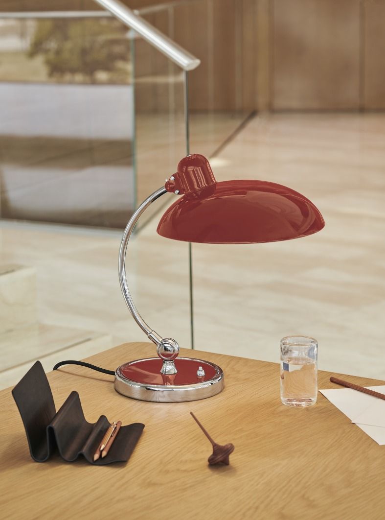 6631 T Luxus Lampe de table KAISER idell Fritz Hansen Venetian red