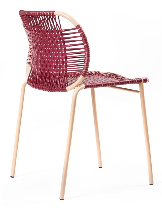Cielo Stacking Chair Chaise empilable Outdoor ames Rouge - Pink sand