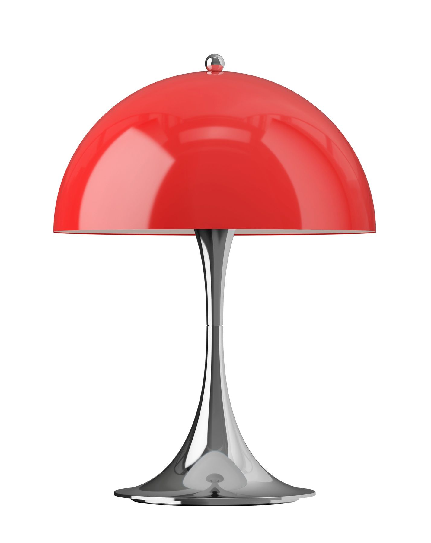 Panthella 250 Portable Chrome Lampe à batterie / lampe de table Louis Poulsen Rouge