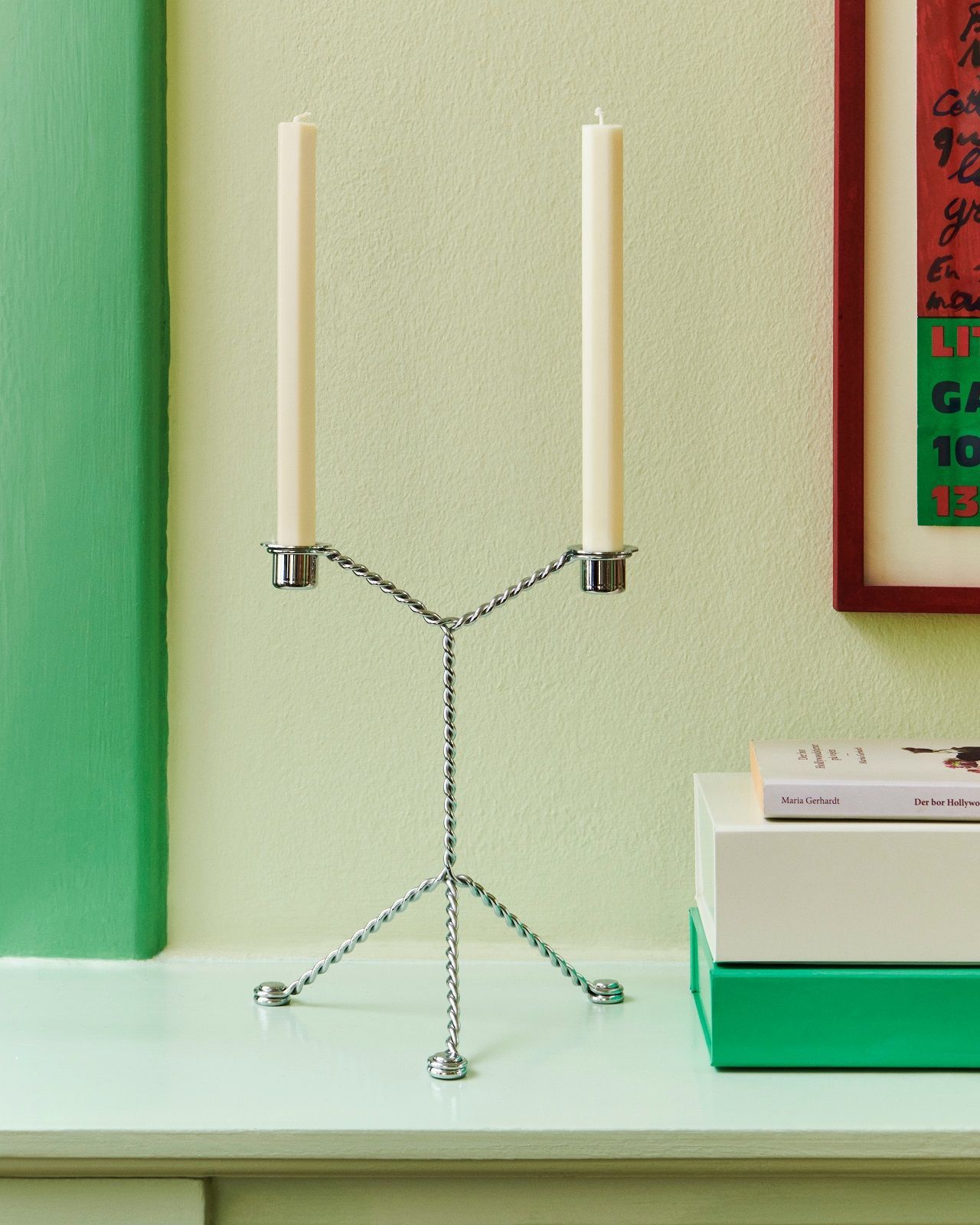 Wire Candleholder Bougeoir Hay
