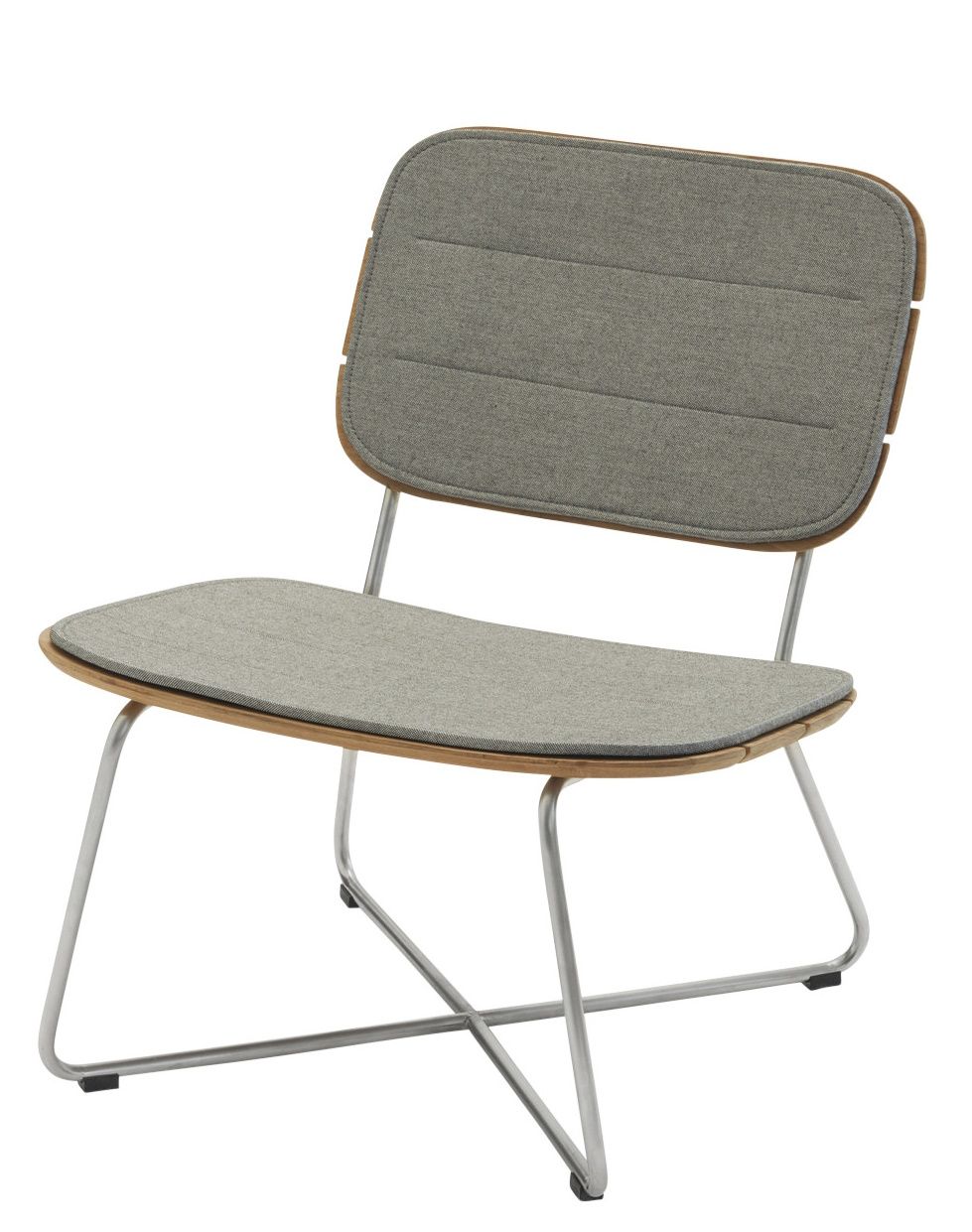 Lilium Lounge Chair chaise coussin d'assise Cushion Outdoor Skagerak by Fritz Hansen Ash