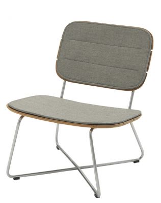 Lilium Lounge Chair chaise coussin d'assise Cushion Outdoor Skagerak by Fritz Hansen Ash