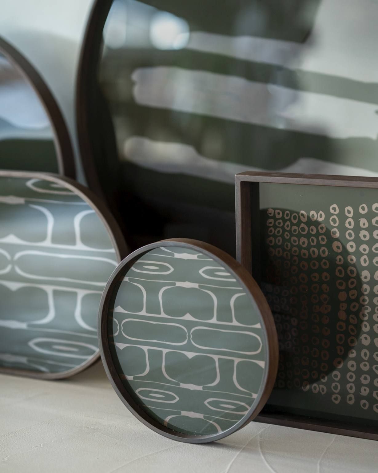 Second Nature Valet Trays Plateau rond Ethnicraft