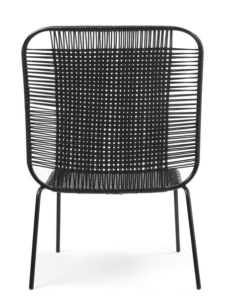 Cielo Lounge Chair High Chaise Lounge haute Outdoor ames Noir - Noir