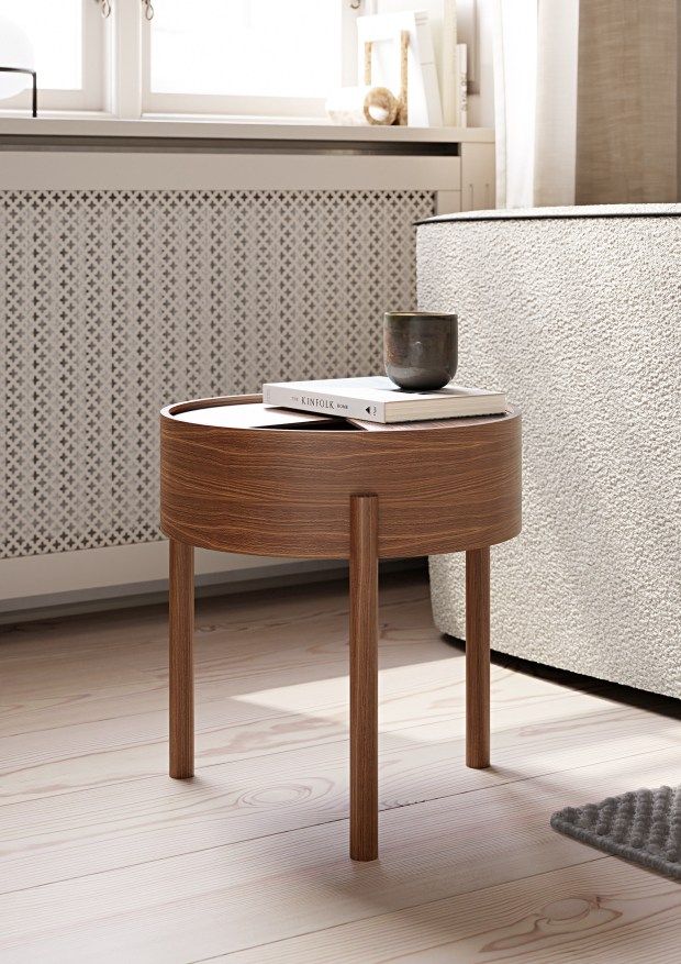 Arc Table d'appoint Noyer Ø 42 cm Woud