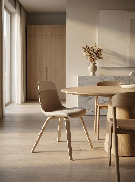 Chaise Elephantino structure en bois Kristalia