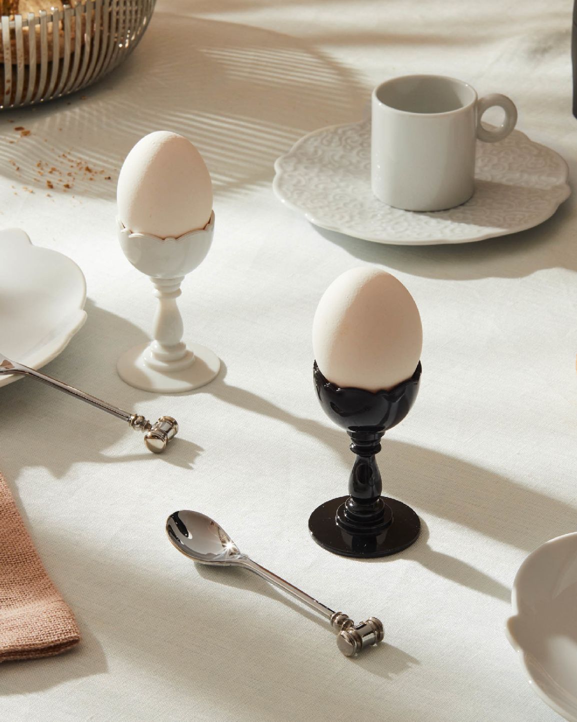 Ensemble de 2 cuillères à œufs avec ouvre-œufs Alessi MW20S2