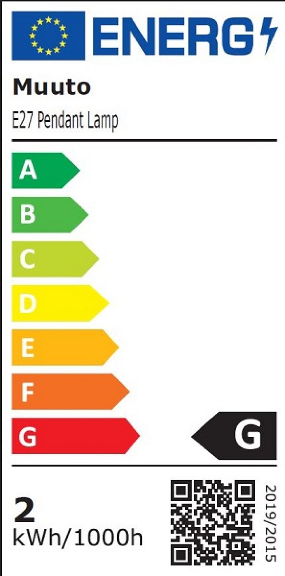 E27 LED Socket lamp lampe de suspendue BLANC Muuto OFFRE SPECIALE