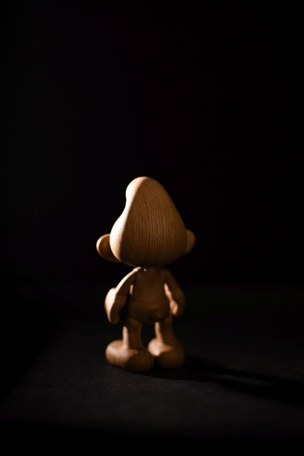 Petite figurine en bois Schtroumpf Boyhood