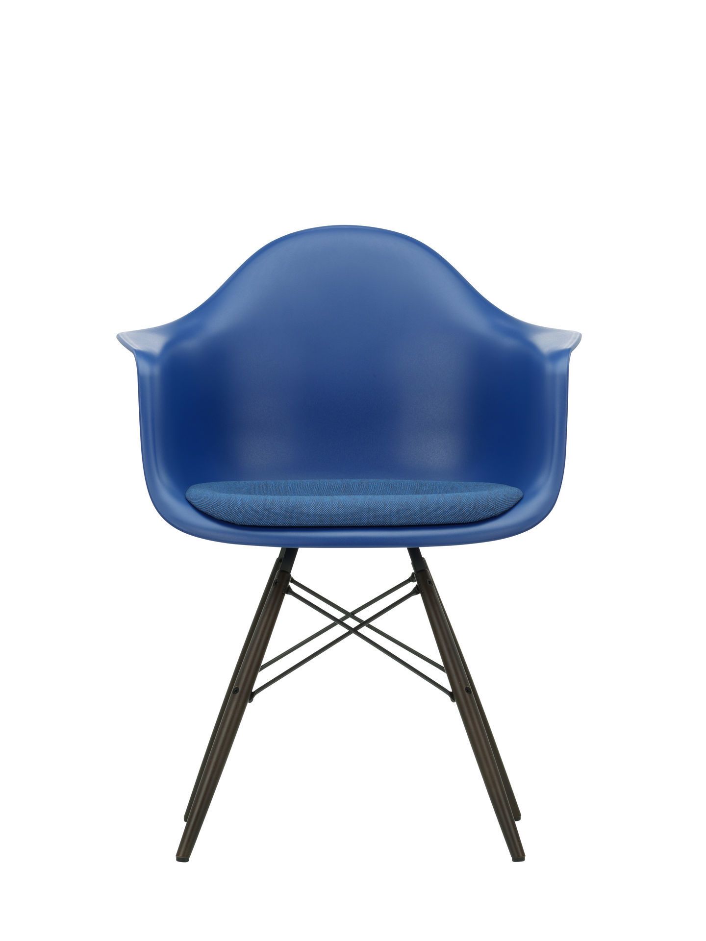 Eames Plastic Arm Chair DAW chaise avec coussin d'assise Vitra