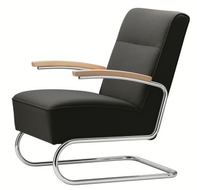 S 412 / S412 Fauteuil cantilever Thonet - TABOURET OFFERT !