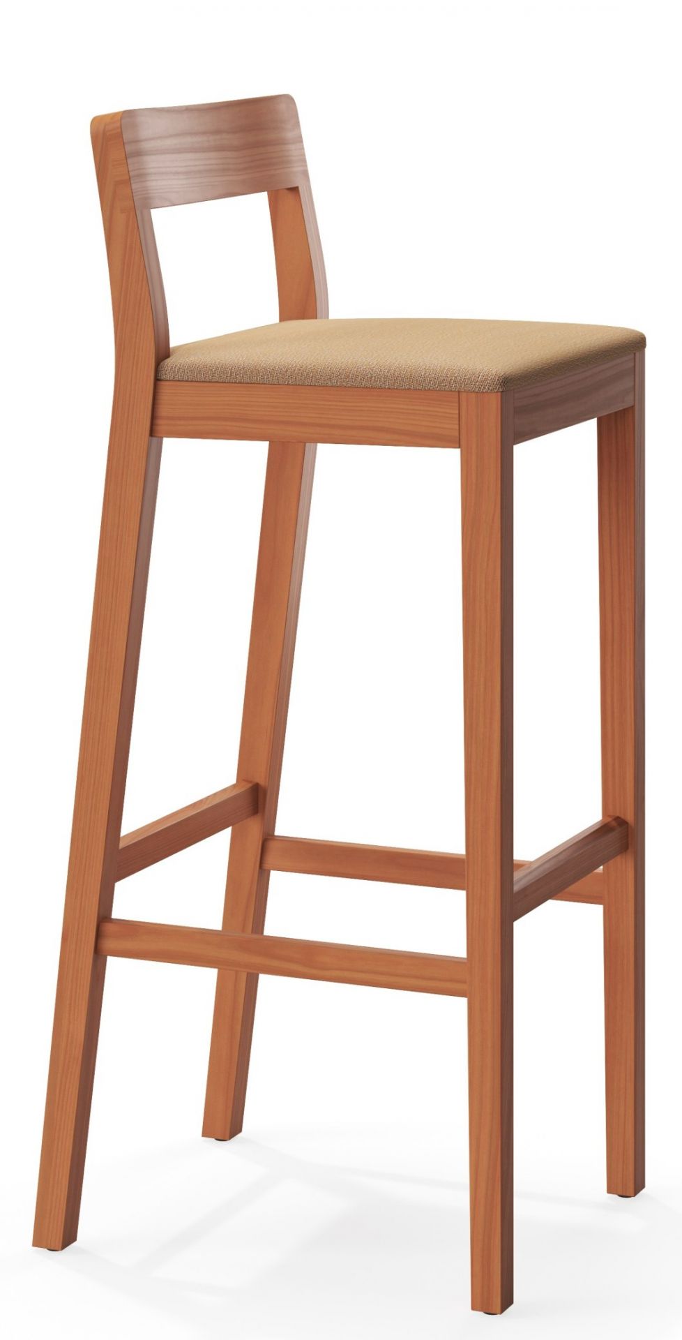 Sit tabouret de bar en bois avec coussin d'assise Zeitraum