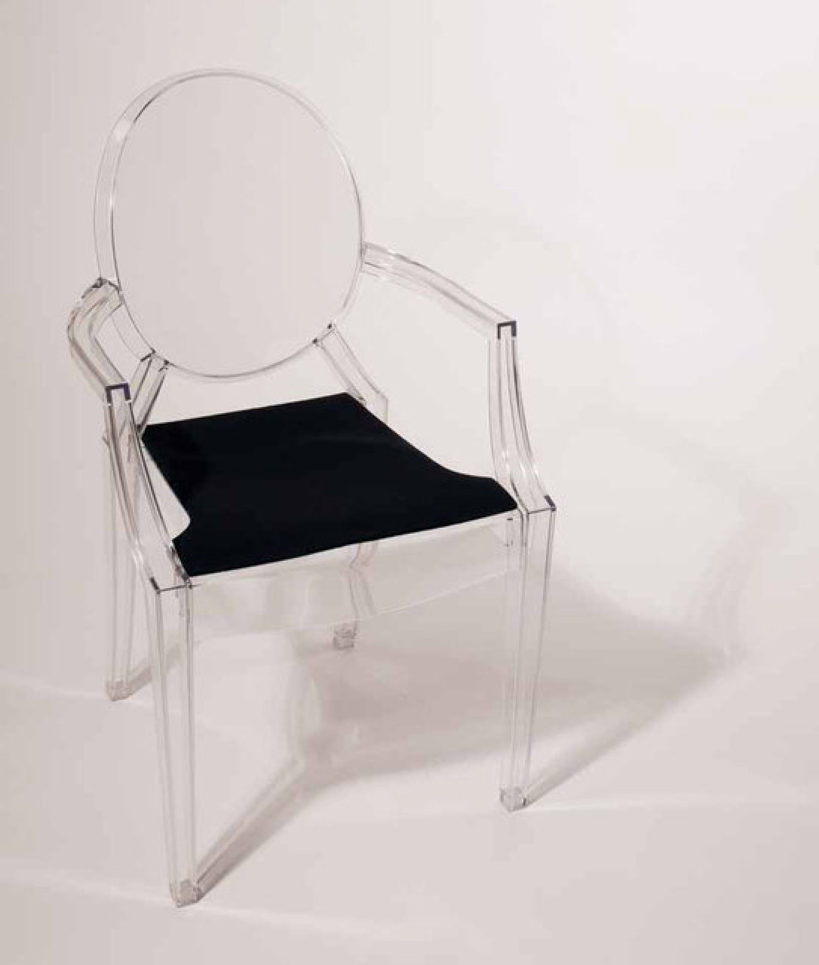 Housse de siège pour Louis Ghost 5 mm Noir Philippe Starck Parkhaus Berlin OFFRE SPECIALE