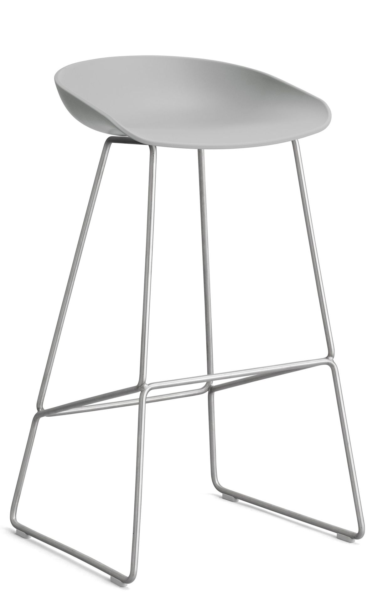 Tabouret de bar haut AAS 38 / AAS38, gris béton / acier OFFRE SPECIALE
