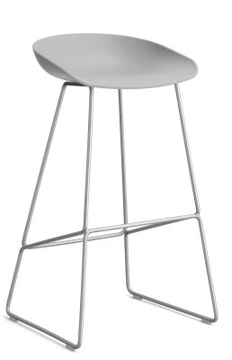Tabouret de bar haut AAS 38 / AAS38, gris béton / acier OFFRE SPECIALE