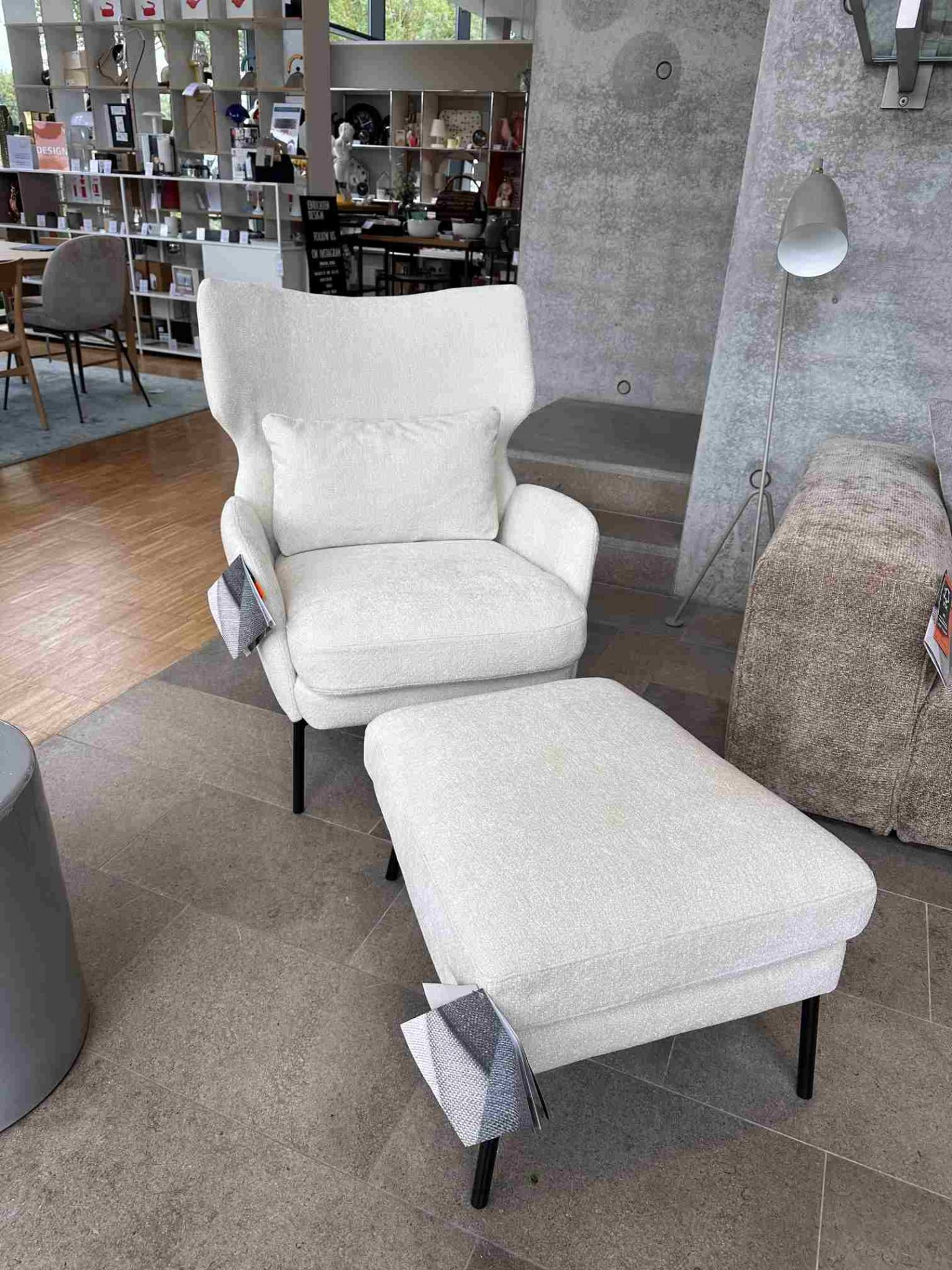 Seatrelax fauteuil & ottoman modèle maison ed design