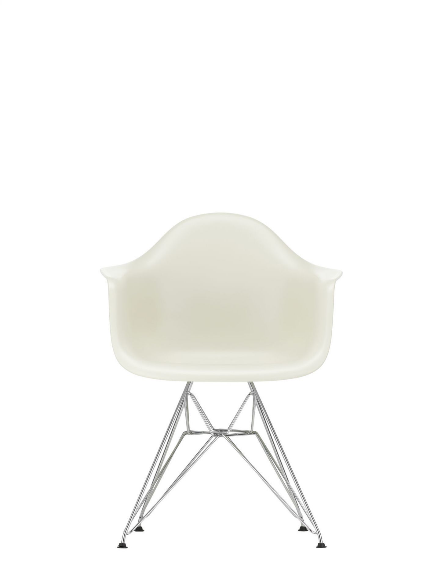 Vitra Eames Plastic Arm Chair DAR Chaise Vitra Chromé - Bleu mer
