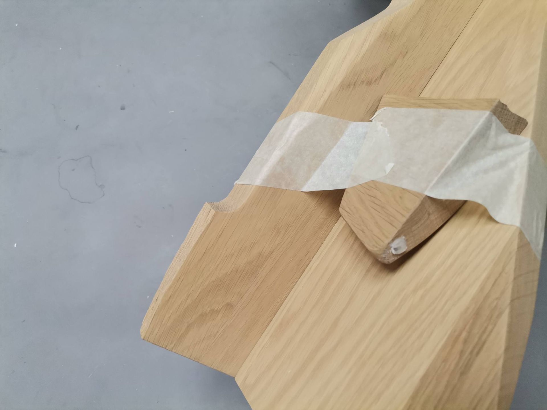 Tabouret Fels CHÊNE CIRÉ AVEC BLANC PIGMENTIF Out OBJECTS IMPARFAITS