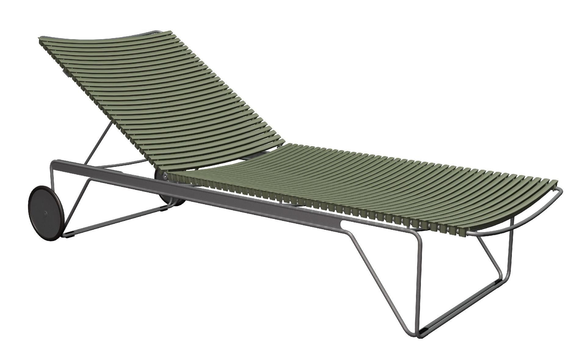 Click Chaise Longue ajustable Bain de soleil extérieur HOUE