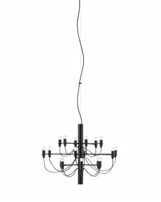 2097/18 Lustre noir avec ampoules dépolies Flos