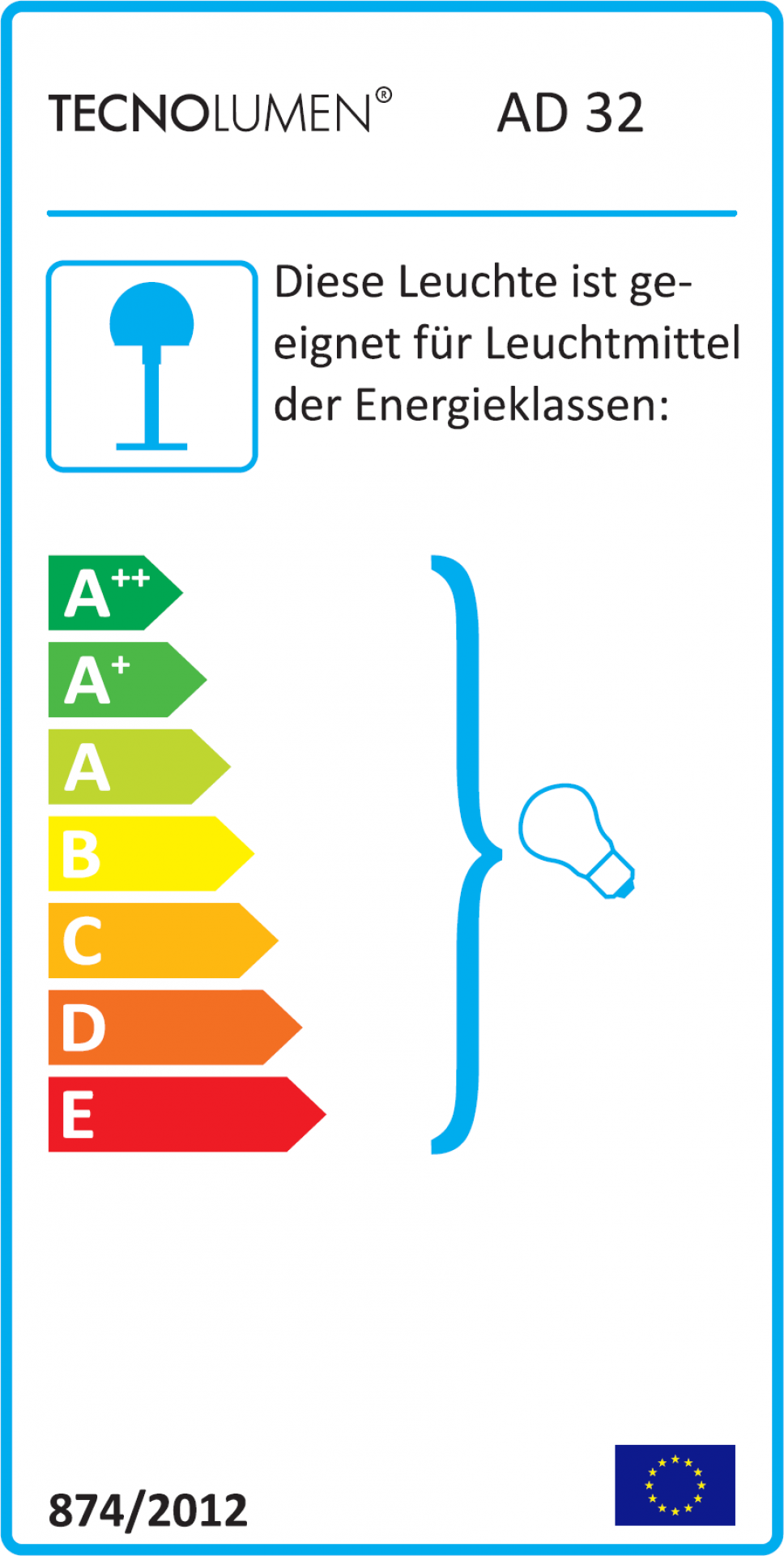 Art-Déco lampe de Table AD32 Tecnolumen