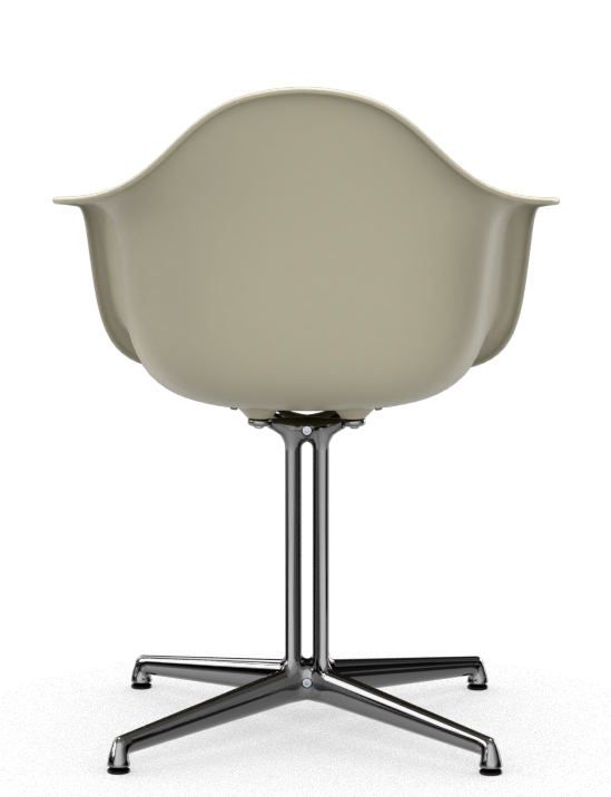 Fauteuil Eames en plastique DAL avec coussin d'assise, gris chaud/IVFRY, Vitra OFFRE SPECIALE