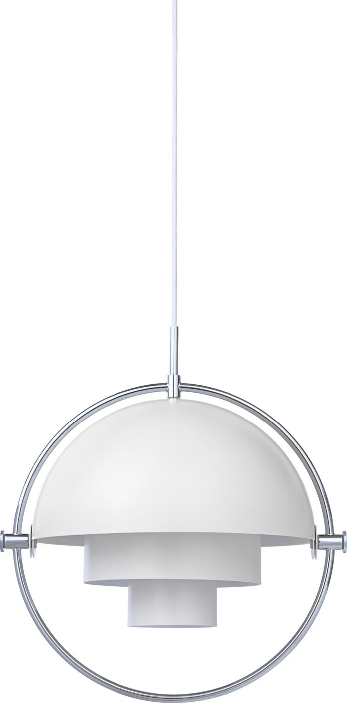 Multi-Lite Suspension Blanc / Chrome Gubi Multi-Lite Suspension Blanc / Chrome Gubi