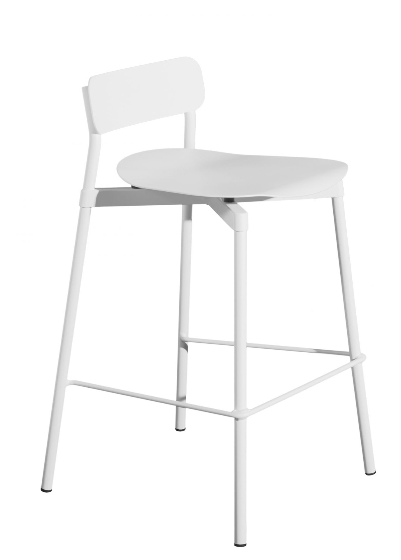 Fromme Barstool Tabouret de bar H 75 cm Petite Friture Blanc