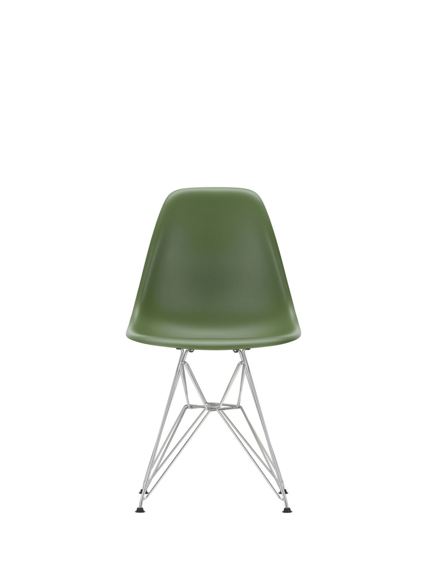 Eames Plastic Side Chair DSR Chaise Vitra Noir-Forest