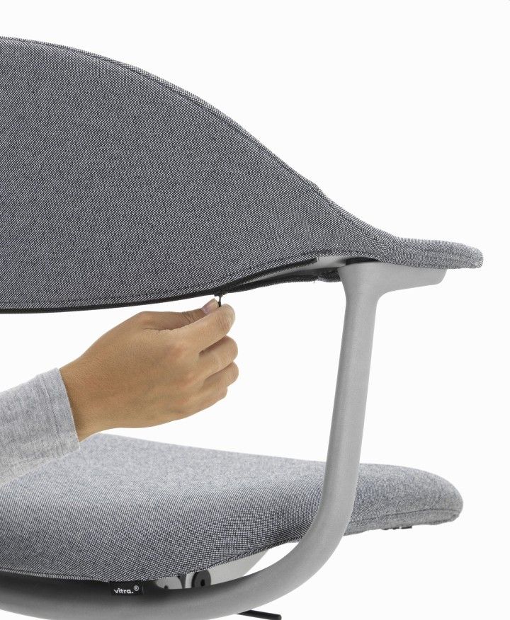 Mynt dossier et assise plastique Chaise de bureau Vitra