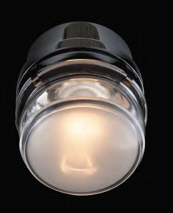 Fresnel 1148 Outdoor Lampe murale Chrome E14 Oluce OFFRE SPECIALE