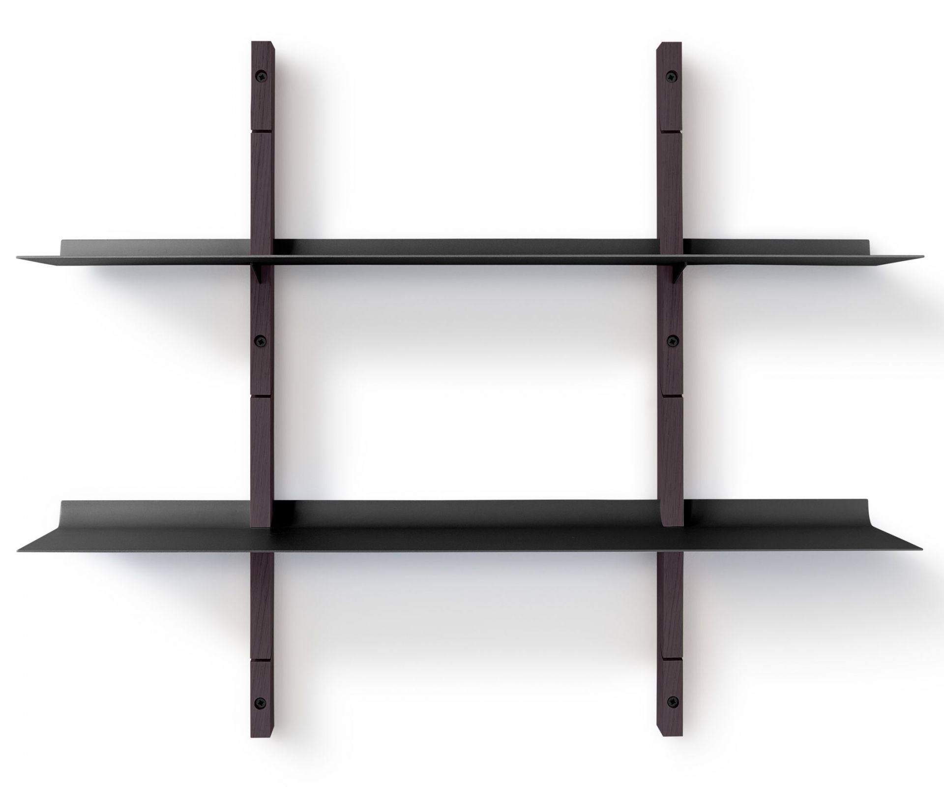 Smile Ensemble d'étagères Chêne - Noir fumé H 67,5 cm Eva Solo