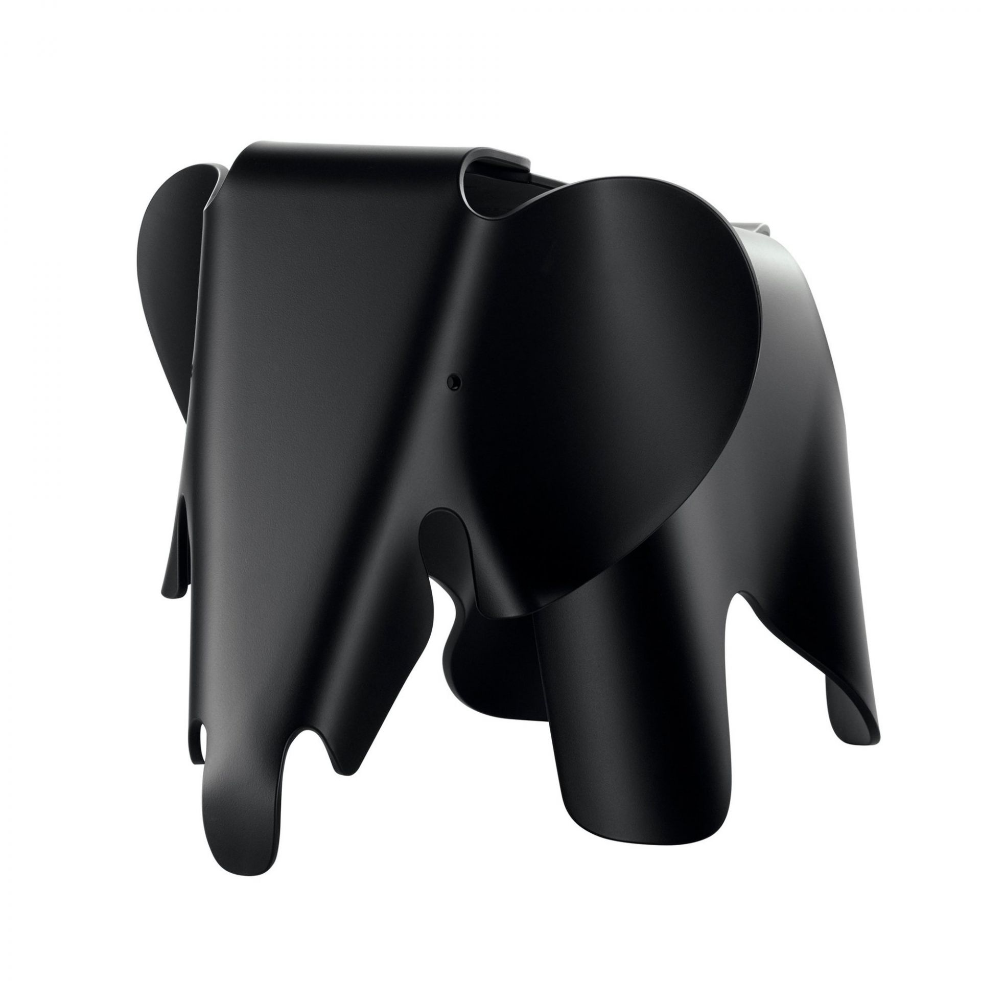 Eames Elephant Tabouret noir profond Vitra